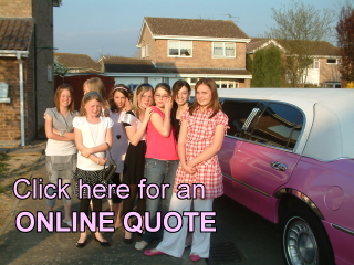 pink limo hire peterborough